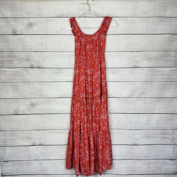 Abel The Label Dresses & Skirts - Abel the Label Anthropologie Strawberry Kisses Floral Shirred Tiered Maxi Dress